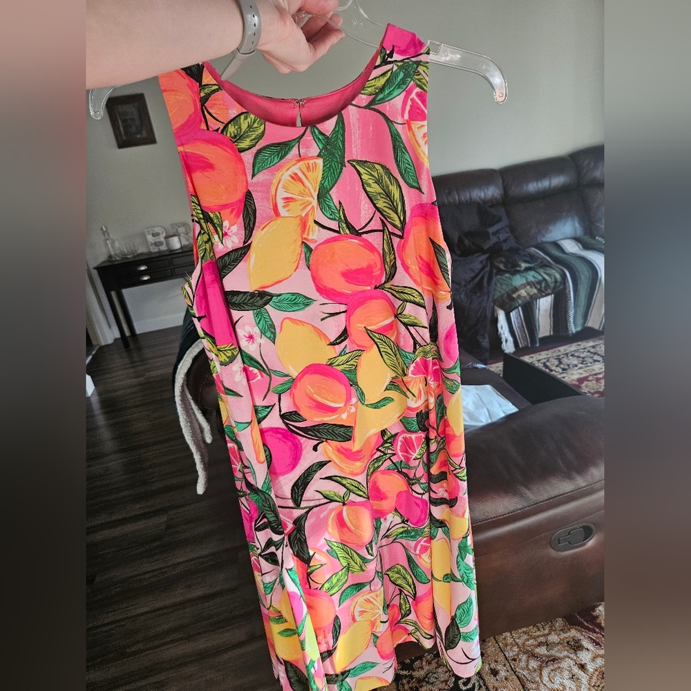 Cappagallo Sleeveless Citrus Summer Dress